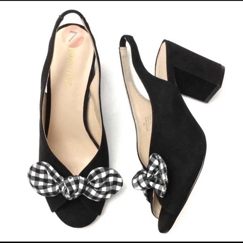 NINE West Graham Bow Slingbacks - Picture 2 of 8